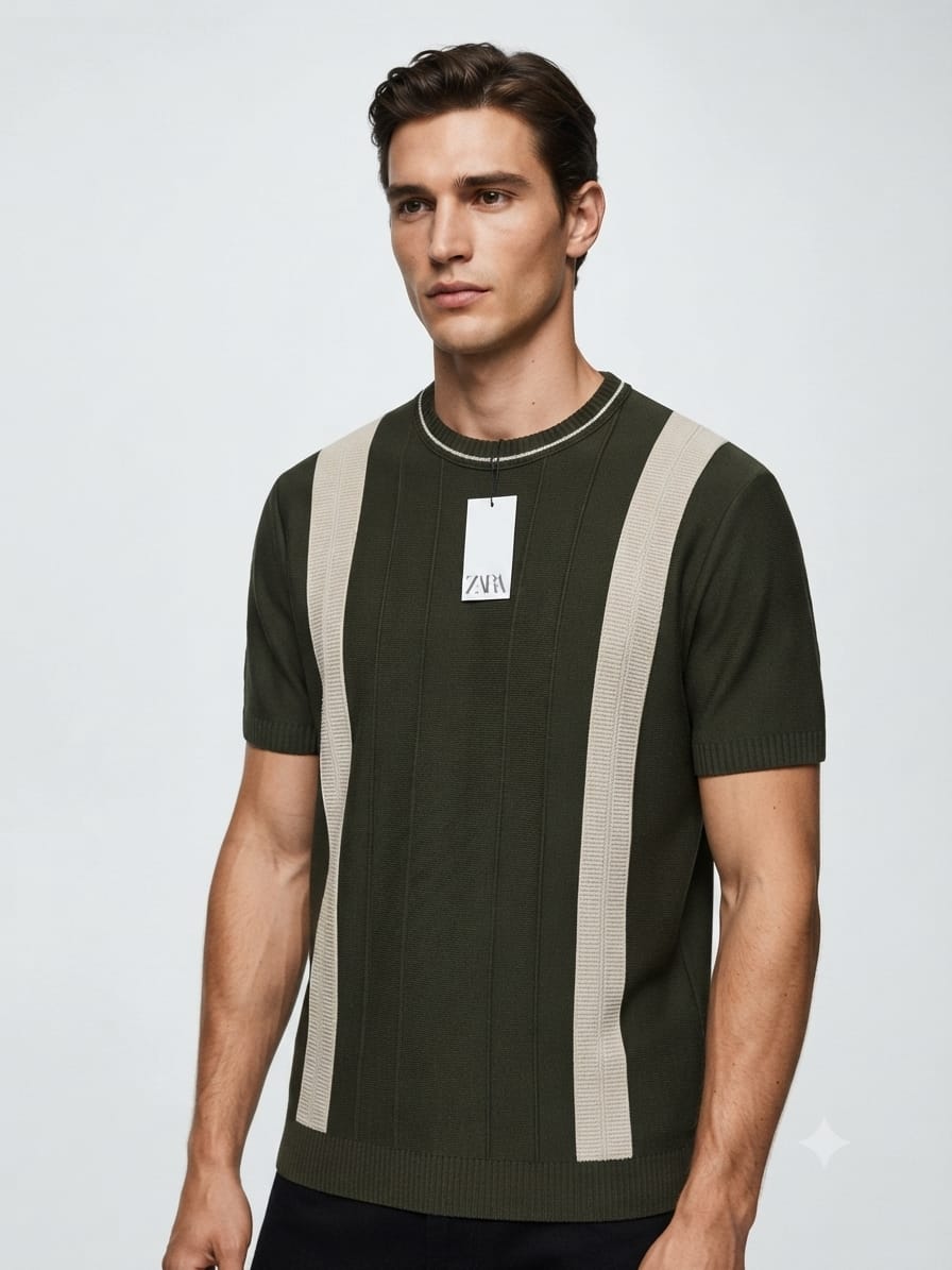 Camiseta em tricô Importada